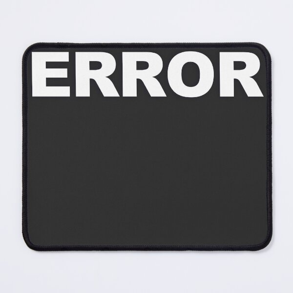 Item preview, ERROR — White Minimal Bold Type Statement designed and sold by WORDPAUSE.