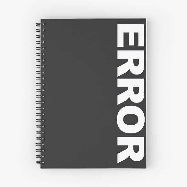 Item preview, ERROR — White Minimal Bold Type Statement designed and sold by WORDPAUSE.