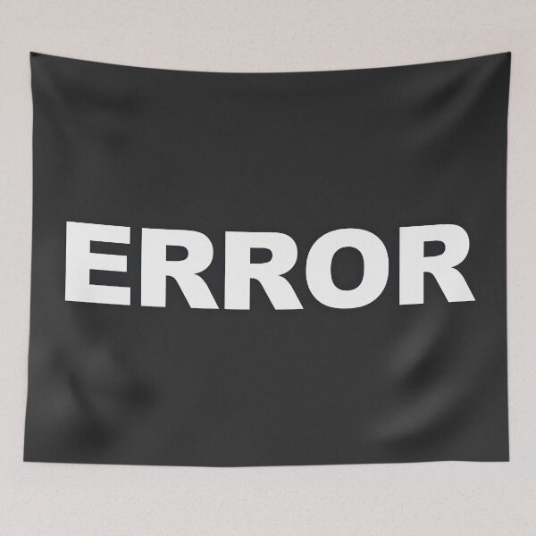Item preview, ERROR — White Minimal Bold Type Statement designed and sold by WORDPAUSE.