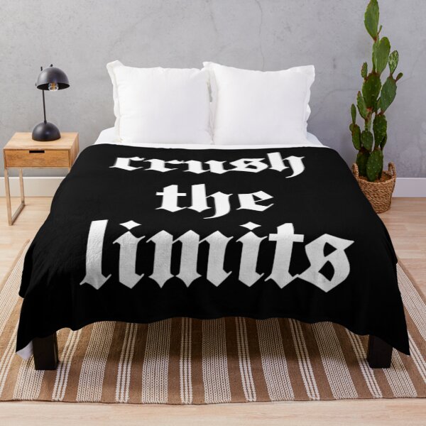 Item preview, crush the limits quote – pushing boundaries mindset design designed and sold by Crownvibes.