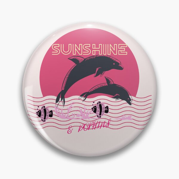 Item preview, Tropical Sunset and Dolphins having fun in the sun for vacation or relaxing essential T-shirts, hoodies, and other home decor. designed and sold by MKTreasures.