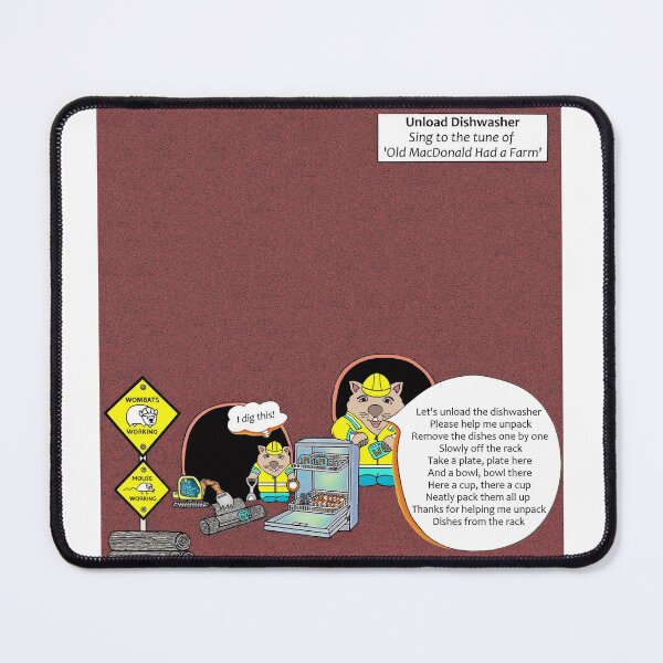 Item preview, Unload Dishwasher - Old MacDonald Had a Farm designed and sold by tuneinwithamy.