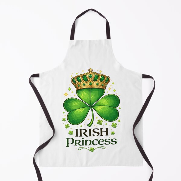 Item preview, Irish Princess Shamrock Crown Illustration – Royal St. Patrick’s Day Clover Design designed and sold by BrainBubbleArt.