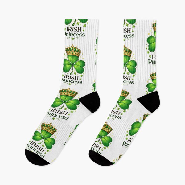 Item preview, Irish Princess Shamrock Crown Illustration – Royal St. Patrick’s Day Clover Design designed and sold by BrainBubbleArt.