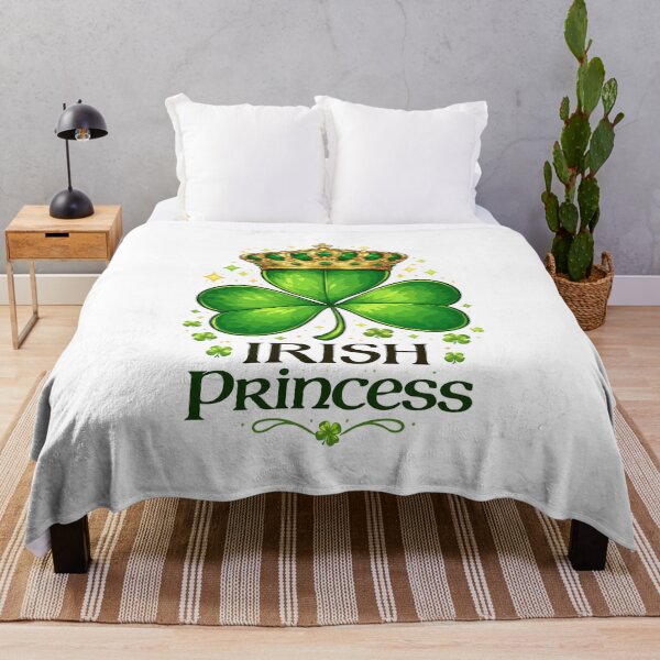 Item preview, Irish Princess Shamrock Crown Illustration – Royal St. Patrick’s Day Clover Design designed and sold by BrainBubbleArt.