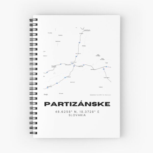 Item preview, Partizánske City Map Print – Minimalist Map of Partizánske, Slovakia designed and sold by RM-Journey.