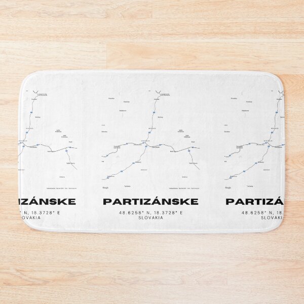 Item preview, Partizánske City Map Print – Minimalist Map of Partizánske, Slovakia designed and sold by RM-Journey.