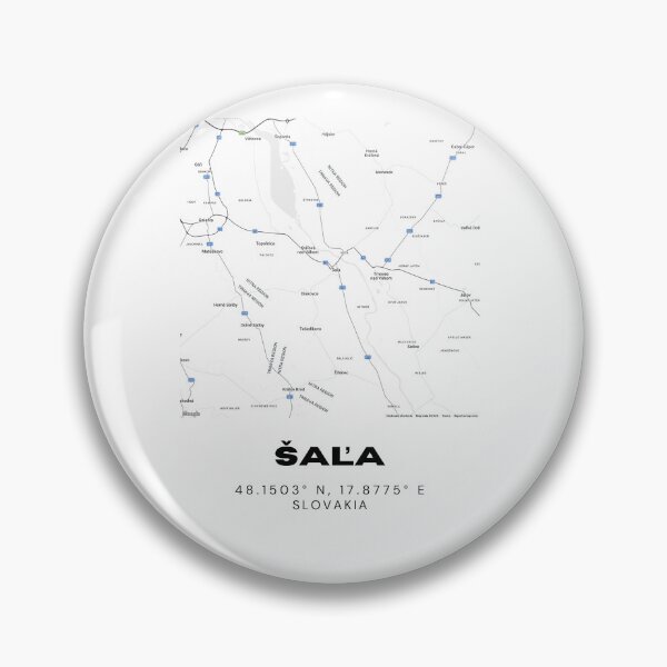 Item preview, Šaľa City Map – Minimal Street Map Art of Šaľa, Slovakia designed and sold by RM-Journey.