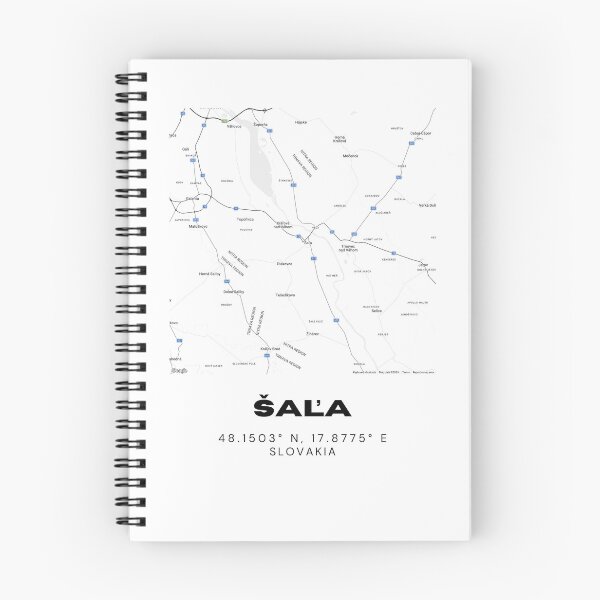 Item preview, Šaľa City Map – Minimal Street Map Art of Šaľa, Slovakia designed and sold by RM-Journey.