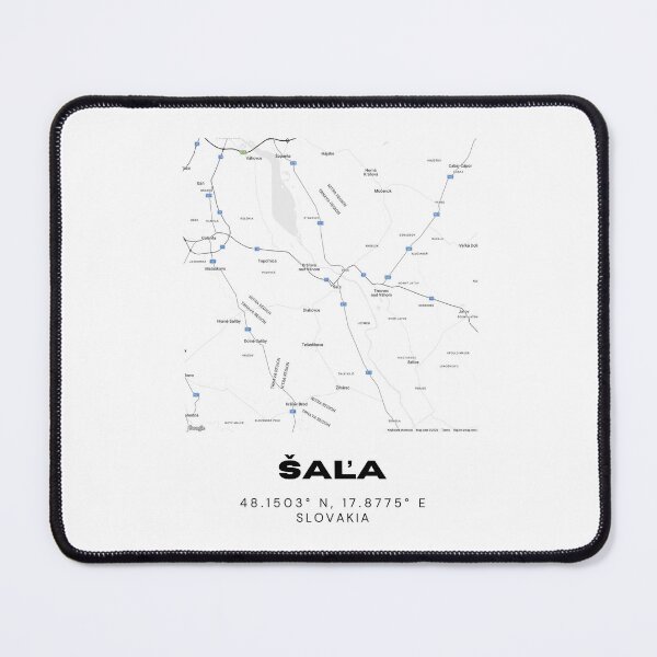 Item preview, Šaľa City Map – Minimal Street Map Art of Šaľa, Slovakia designed and sold by RM-Journey.