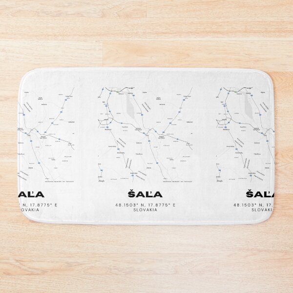 Item preview, Šaľa City Map – Minimal Street Map Art of Šaľa, Slovakia designed and sold by RM-Journey.