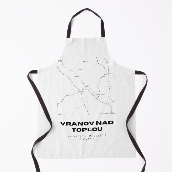Item preview, Vranov nad Topľou City Map Print – Minimalist Map of Vranov nad Topľou designed and sold by RM-Journey.
