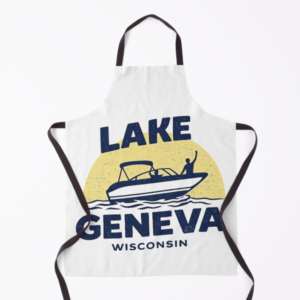Item preview, Lake Geneva blue and yellow design designed and sold by CrazyGirlllc.