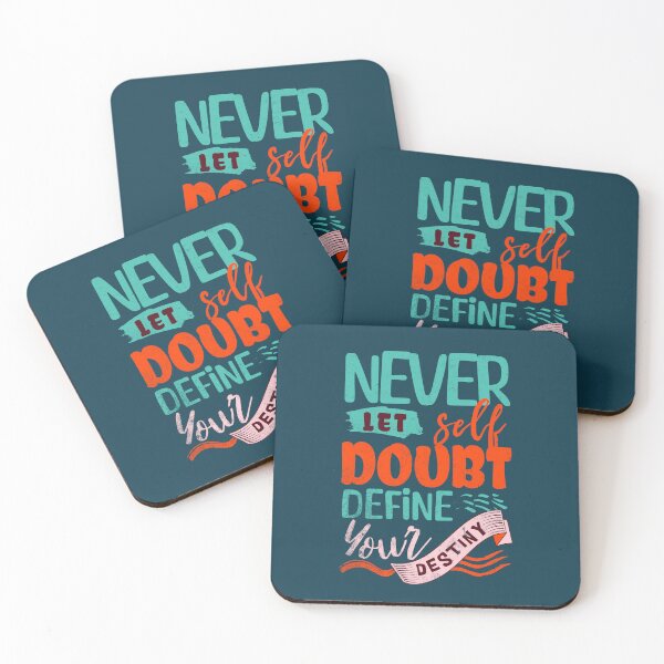 Item preview, Never Let Self Doubt Define Your Destiny Inspirational Quote designed and sold by NosandEdgy.