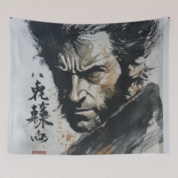 Item preview, Hugh Wolverine Sumi-e  designed and sold by AnimeArsenalPrints.