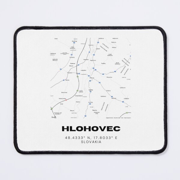 Item preview, Hlohovec City Map – Minimalist Street Map of Hlohovec, Slovakia designed and sold by RM-Journey.