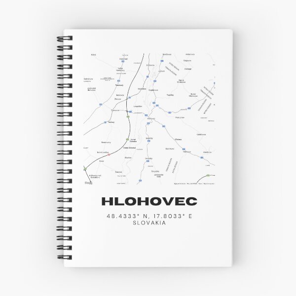 Item preview, Hlohovec City Map – Minimalist Street Map of Hlohovec, Slovakia designed and sold by RM-Journey.