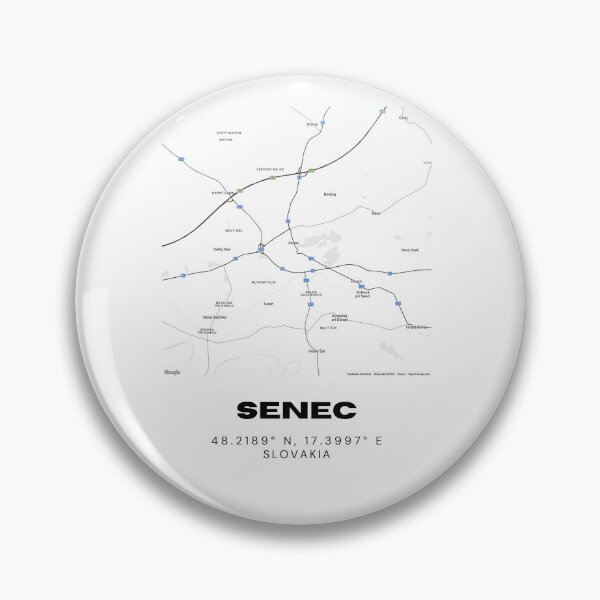 Item preview, Senec City Map Print – Modern Minimal Map of Senec, Slovakia designed and sold by RM-Journey.