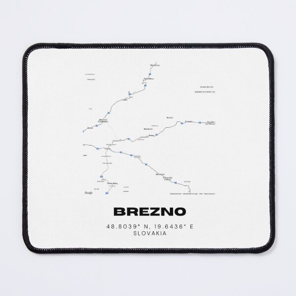 Item preview, Brezno City Map – Minimalist Street Map Art of Brezno, Slovakia designed and sold by RM-Journey.