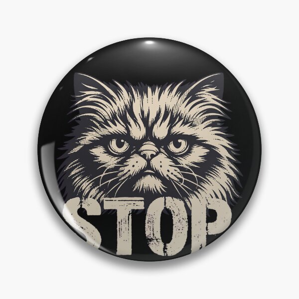 Item preview, STOP Judgmental Persian Cat Grumpy Woodcut Art designed and sold by TrendyTeeMode.