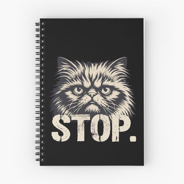 Item preview, STOP Judgmental Persian Cat Grumpy Woodcut Art designed and sold by TrendyTeeMode.