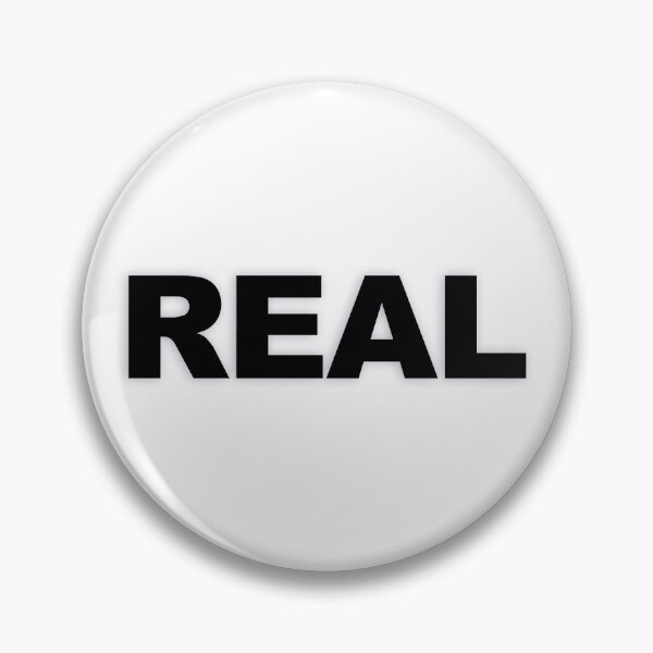 Item preview, REAL — Black Minimal Bold Type Statement designed and sold by WORDPAUSE.