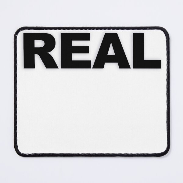 Item preview, REAL — Black Minimal Bold Type Statement designed and sold by WORDPAUSE.