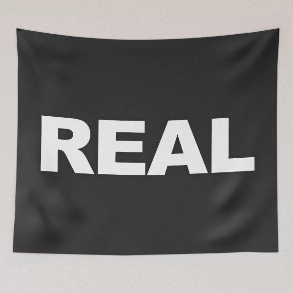 Item preview, REAL — White Minimal Bold Type Statement designed and sold by WORDPAUSE.