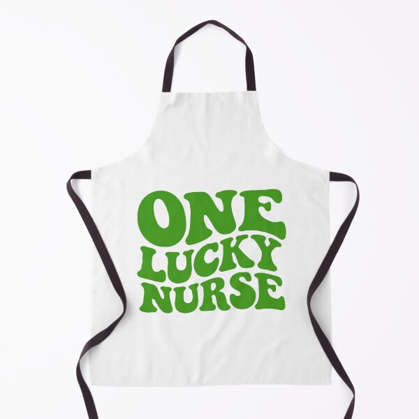Item preview, One Lucky Nurse St. Patrick’s Day Design | Retro Green Nurse Quote for Healthcare Workers designed and sold by BrainBubbleArt.