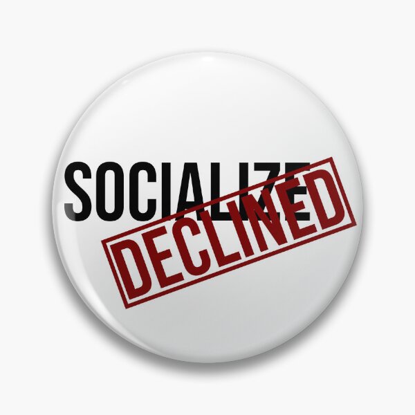 Item preview, Socialize Declined designed and sold by Magliettelibere.