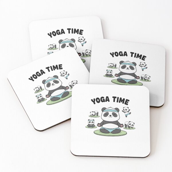 Item preview, Cute Panda Yoga Time Sticker – Funny Meditating Panda Workout Design for Yoga Lovers designed and sold by snaperos.