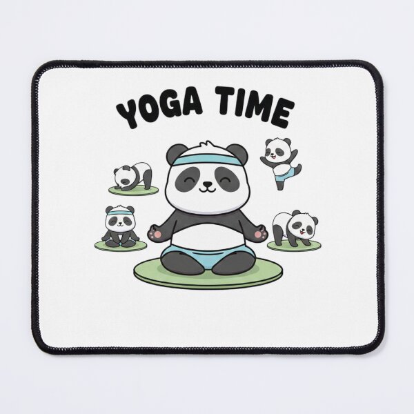 Item preview, Cute Panda Yoga Time Sticker – Funny Meditating Panda Workout Design for Yoga Lovers designed and sold by snaperos.
