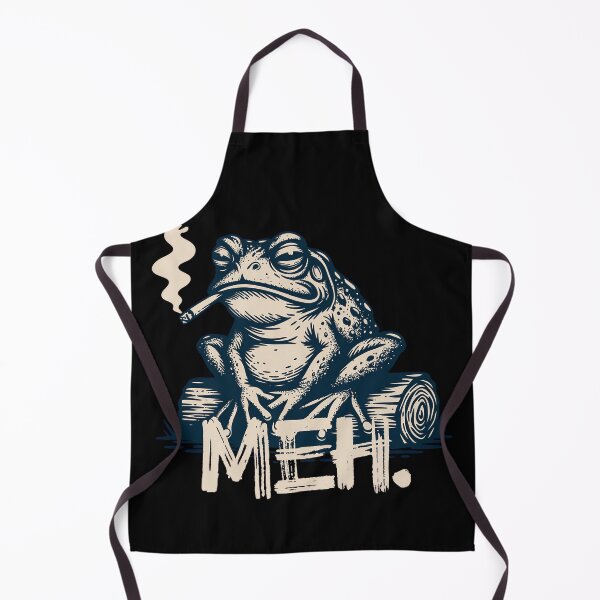 Item preview, MEH Smoking Frog Vintage Woodcut Grunge Meme designed and sold by TrendyTeeMode.