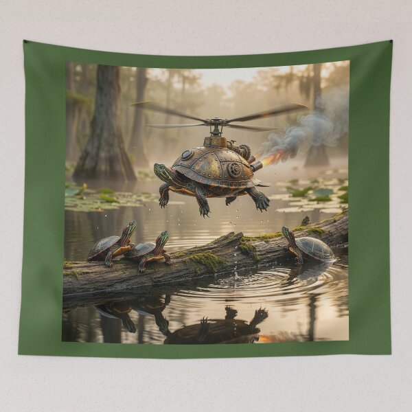 Item preview, Painted Turtle Helicopter designed and sold by Tridentulus.