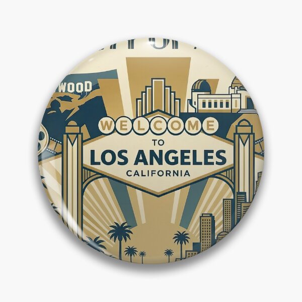 Item preview, Los Angeles The City of Angels Art Deco  designed and sold by BrickByDream.