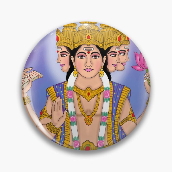 Item preview, Lord Brahma Digital Art – Hindu Sacred Creator Illustration designed and sold by Harshit_Digital_Arts.