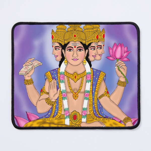 Item preview, Lord Brahma Digital Art – Hindu Sacred Creator Illustration designed and sold by Harshit_Digital_Arts.