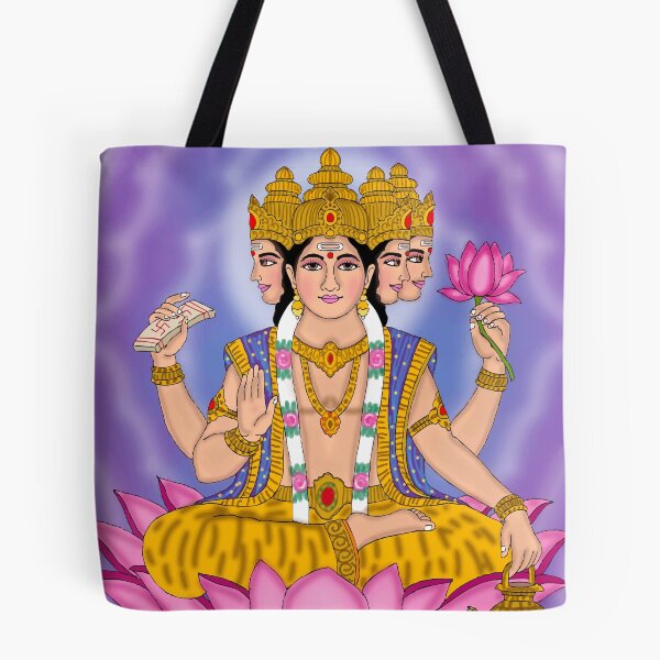 Item preview, Lord Brahma Digital Art – Hindu Sacred Creator Illustration designed and sold by Harshit_Digital_Arts.