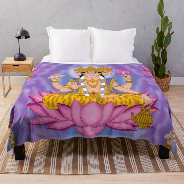 Item preview, Lord Brahma Digital Art – Hindu Sacred Creator Illustration designed and sold by Harshit_Digital_Arts.