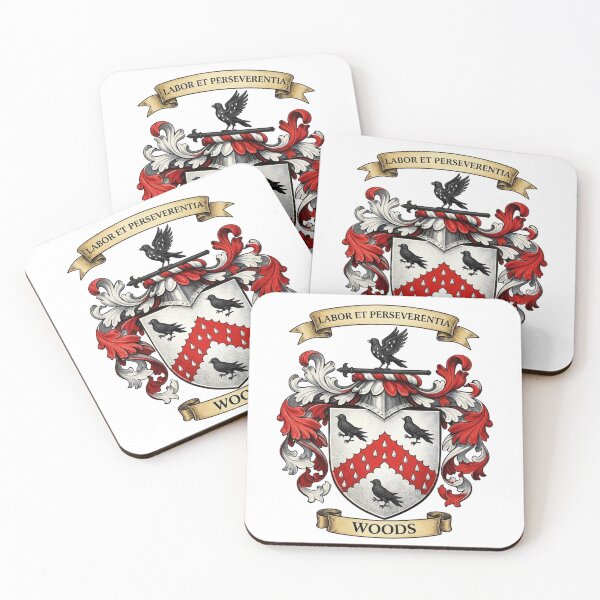Item preview, The Woods Family Coat of Arms designed and sold by BagTown Clans.