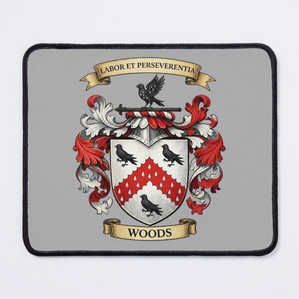 Item preview, The Woods Family Coat of Arms designed and sold by BagTown Clans.