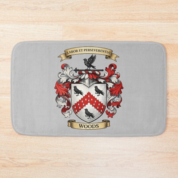 Item preview, The Woods Family Coat of Arms designed and sold by BagTown Clans.