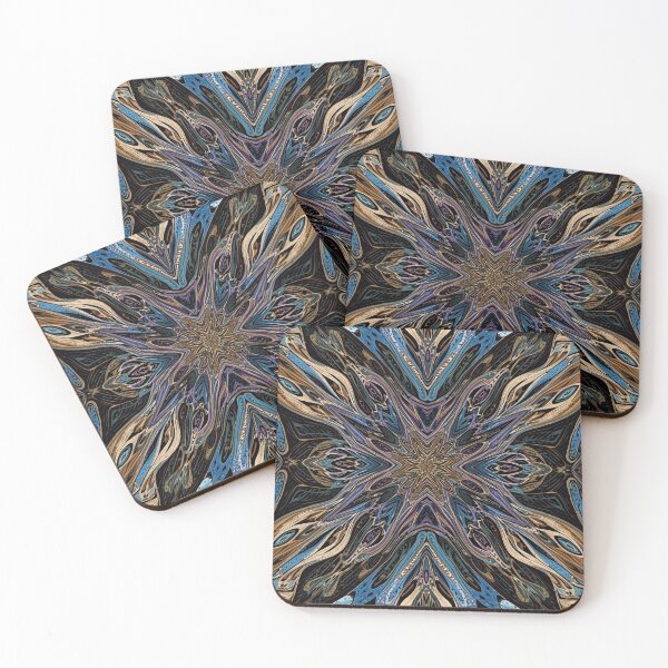 Item preview, Lithographic Starburst: Topographical Azure Flux designed and sold by mxztar.