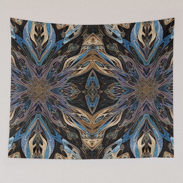 Item preview, Lithographic Starburst: Topographical Azure Flux designed and sold by mxztar.