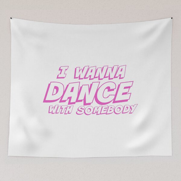 Item preview, I Wanna Dance With Somebody Retro Pink T-Shirt designed and sold by PrintAtelier.