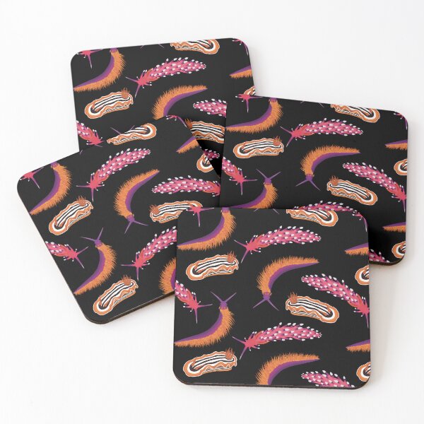 Item preview, Nudibranchs (Dark Background) designed and sold by WestCoastWoods.