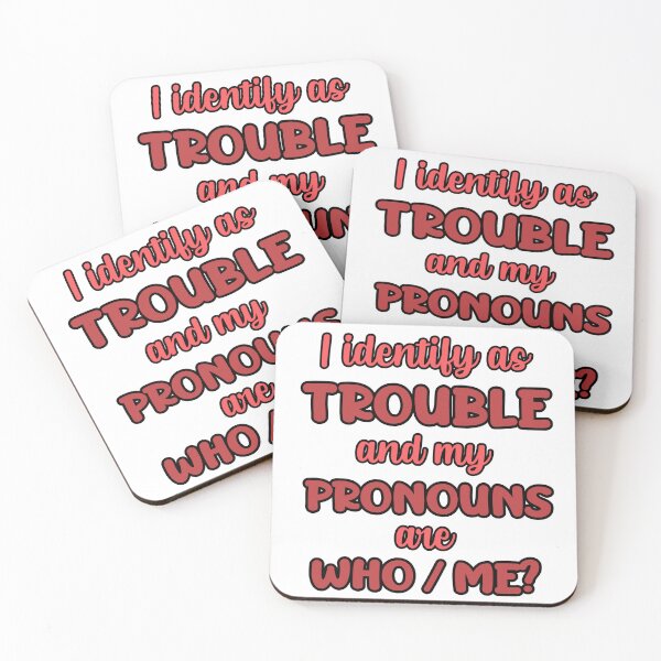 Item preview, My Identity is Trouble RED designed and sold by Eclectic Monkey.