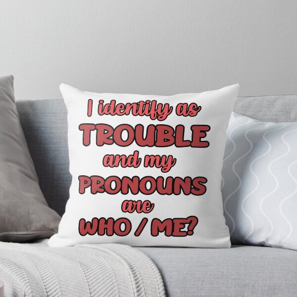 Item preview, My Identity is Trouble RED designed and sold by Eclectic Monkey.