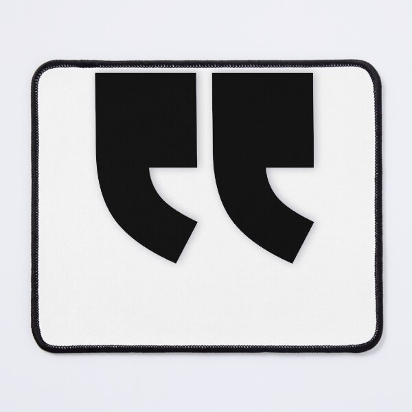 Item preview, DOUBLE QUOTES (L) — Black Minimal Bold Type Statement designed and sold by WORDPAUSE.