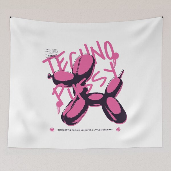 Item preview, Techno Pussy Plastic Poodle designed and sold by Ecmoprints.